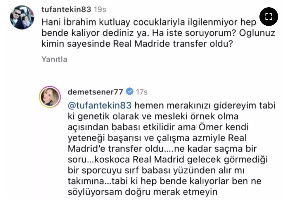 demet sener oglun ibrahim kutluay sayesinde real madrid e transfer oldu iddialarina yanit verdi